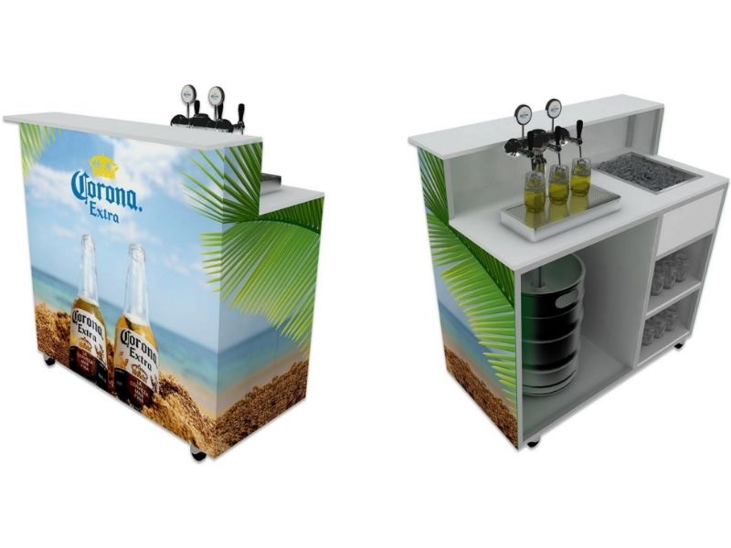 Portable bars and kitchens