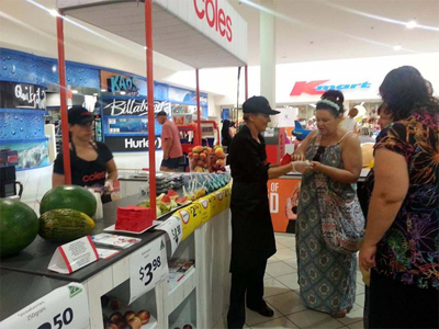 Coles Food Sampling