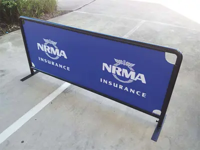 Cafe Barrier Sign