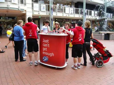 Yoghurt Sampling Trolleys