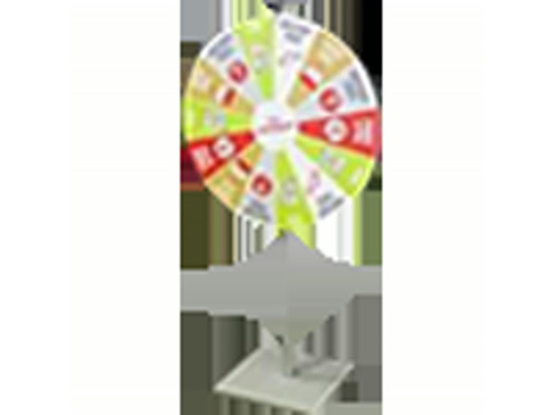 Prize wheel 1.5m high with 800mm diameter wheel