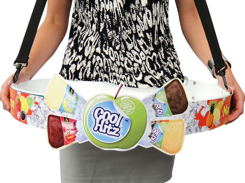 Graphic strips can have profile cutting for added attention