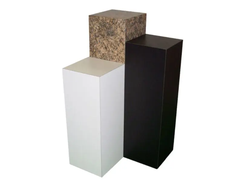 Laminated timber plinths