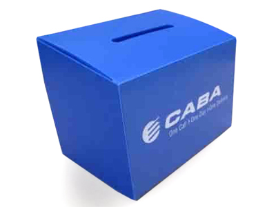 Fold Flat Polypropylene Entry Box with Print
