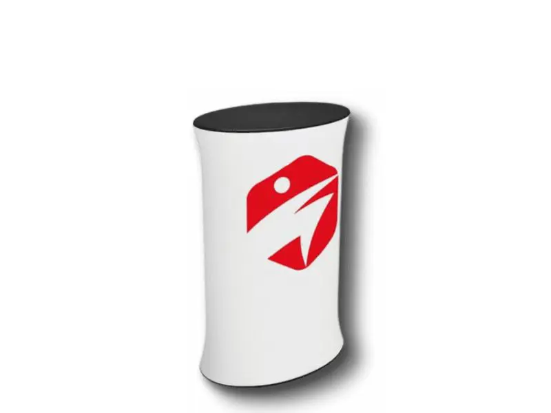 Sales Counter with White Fabric