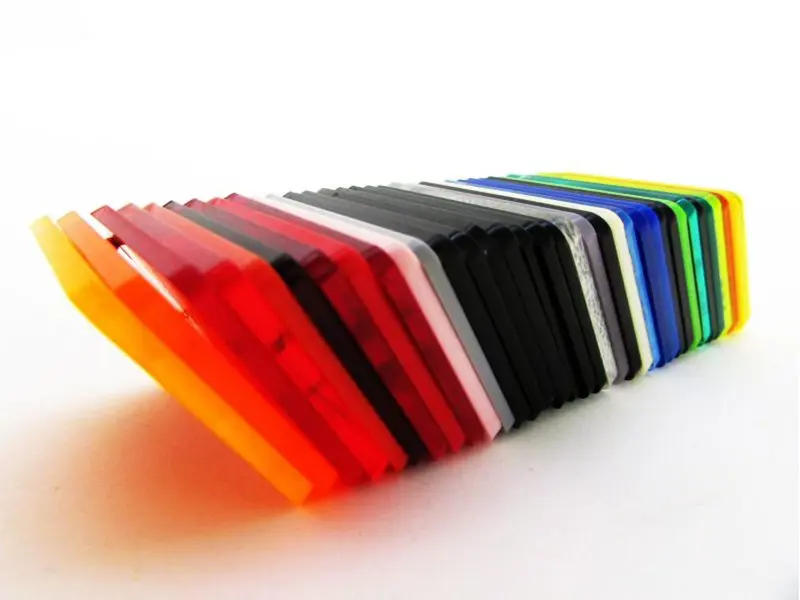 Acrylic colour swatch