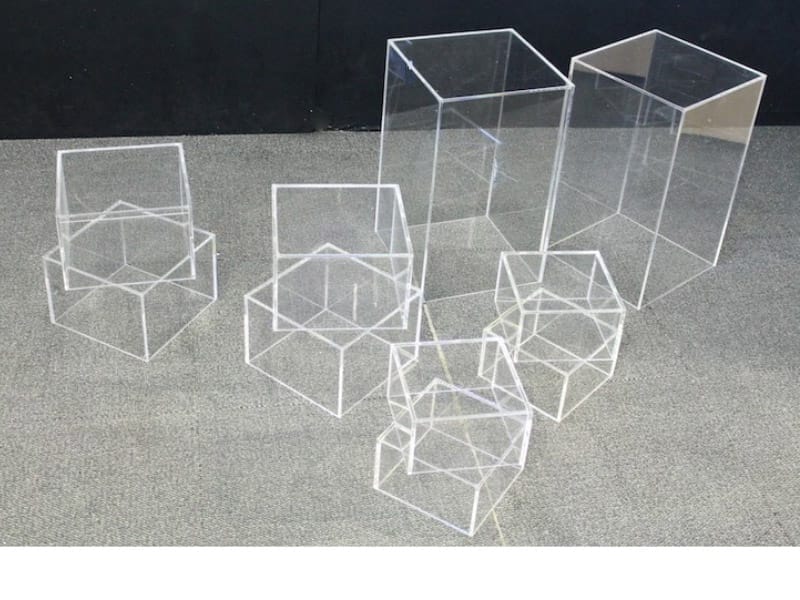 Acrylic display cubes can be made in a size to suit you - Displays2Go