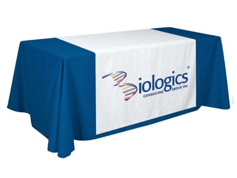 Drape/throw style table cloth - Displays2Go