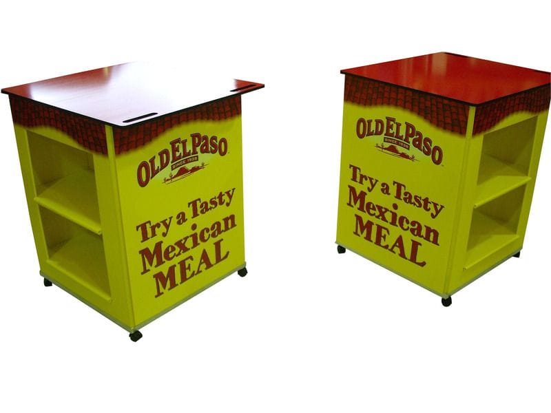 Square carts for supermarket sampling - Displays2Go