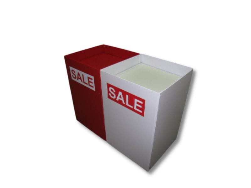 Long life square dump bins - Displays2Go