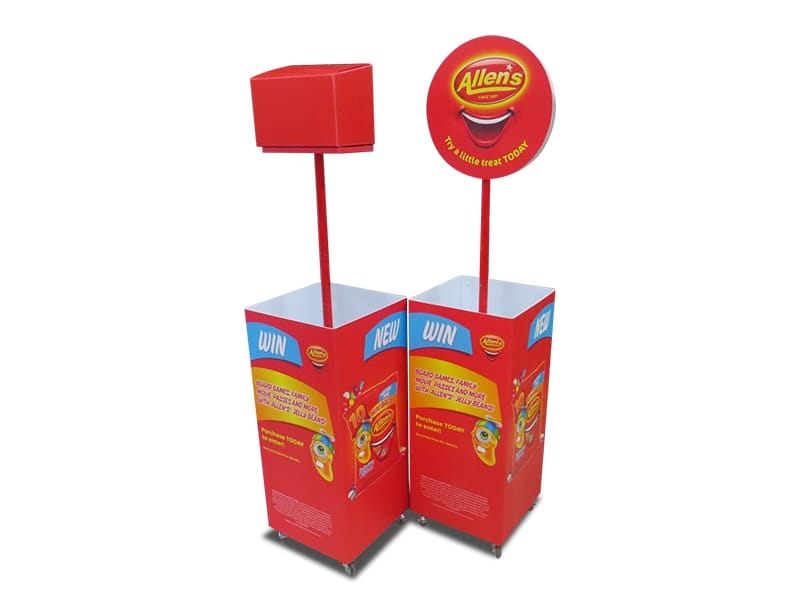 Roaming display bins - Displays2Go