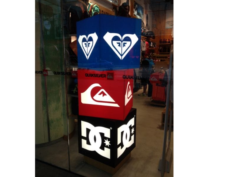 Custom lightbox graphics allow for light to shine through the graphic from behind - Displays2Go