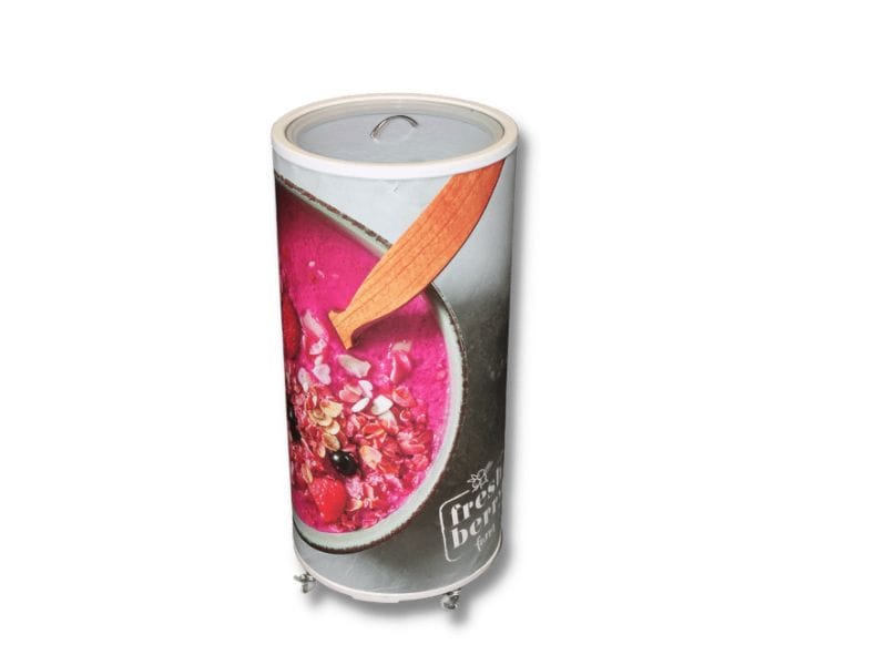 Portable Display Bins: Refrigerated Can Cooler