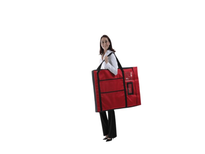 Multiple plinths can fit into a single carry bag - Displays2Go