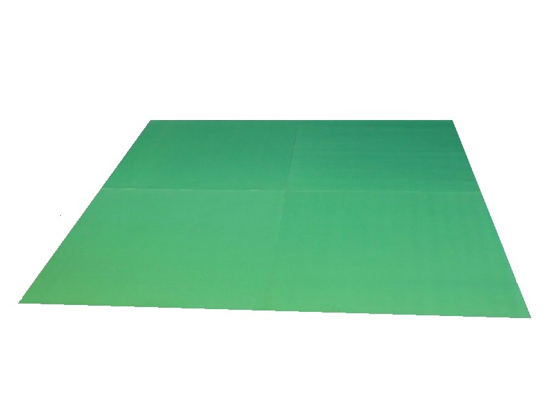 Green screen tile for video shoot - Displays2Go