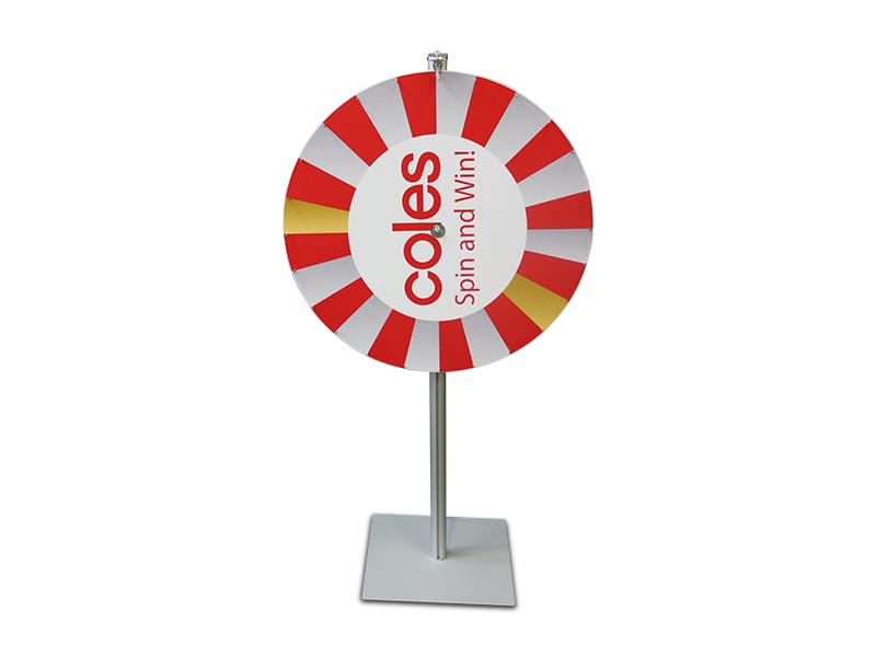 Prize wheel 1.5m high with 800mm diameter wheel