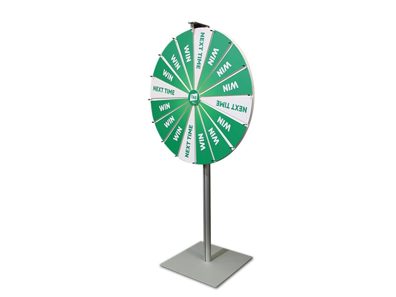 Prize wheel 1.5m high with 800mm diameter wheel - Displays2Go