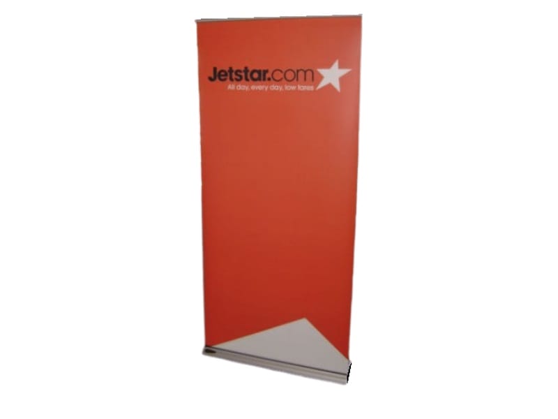 Recycled pull-up banner stands are available in all sorts of colours, shapes and sizes - Displays2Go