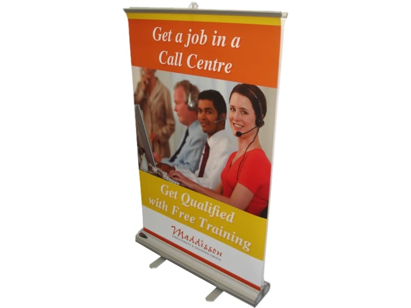 Mall height double-sided pull up banner - Displays2Go