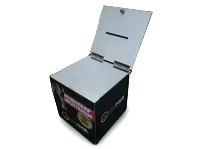 Acrylic Entry Box with Hinged Lid