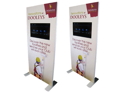 Branded Stand with TV