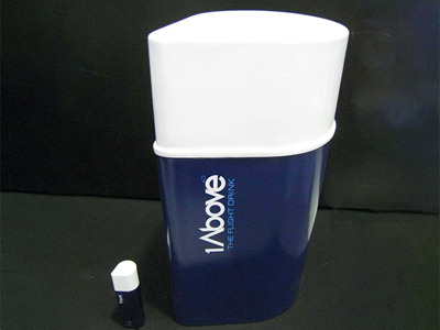Giant Bottle Replica Doubles as a Demo Stand
