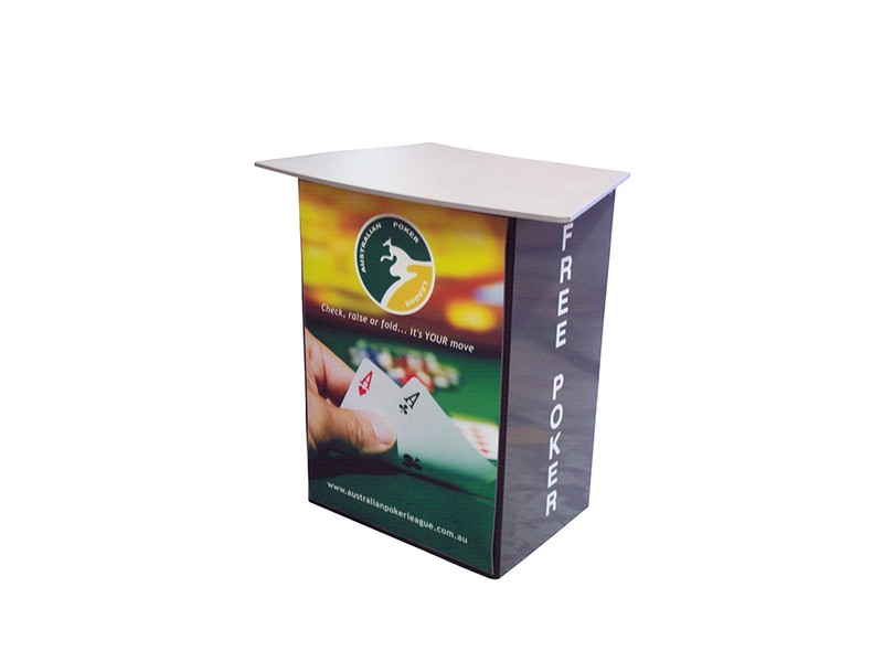  Most popular: white table top and interchangeable graphic wrap