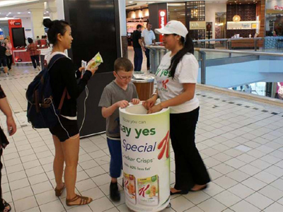 Mall Sampling Carts