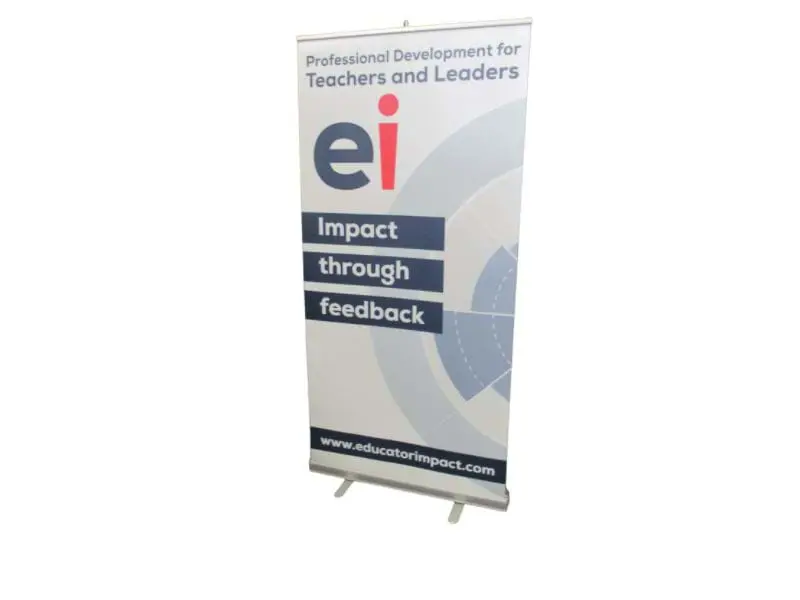 850mm wide Quickscreen exhibition banners