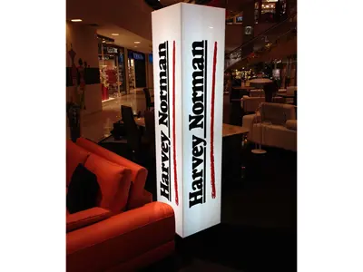 Illuminated Display Tower with Branding