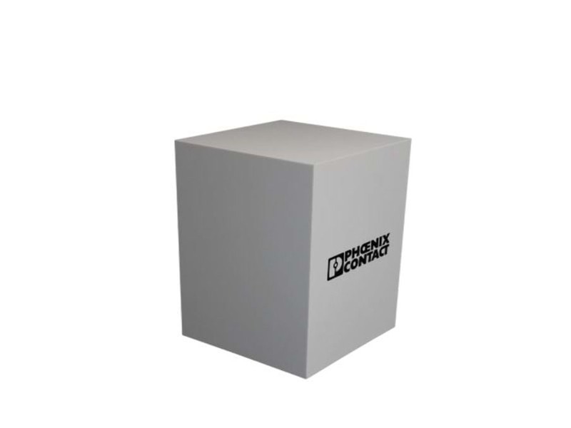 Small acrylic plinth with computer cut vinyl lettering