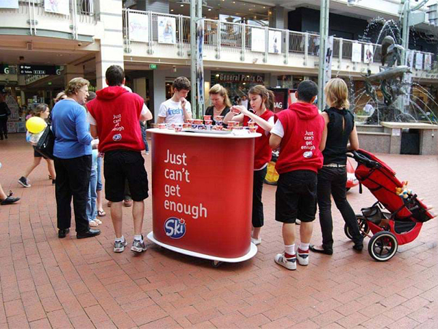 Yoghurt Sampling Trolley