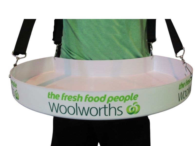 Graphic branding strips can be permanent or interchangeable