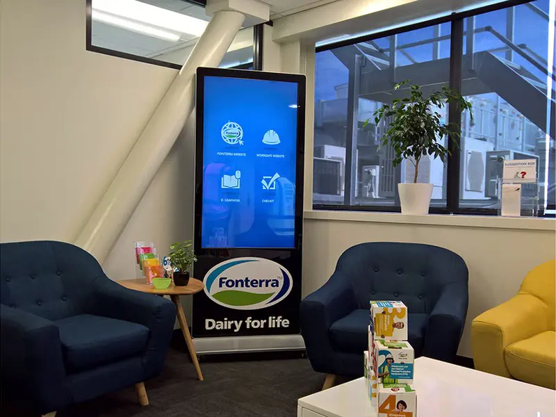 Digital Floor Standing Interactive Screens