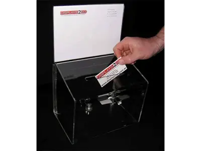 Small Acrylic Entry Box Clear