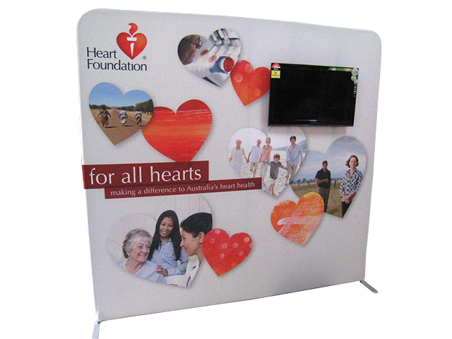 Backdrop with TV