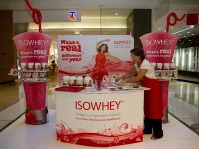 Isowhey Shopping Centre Display