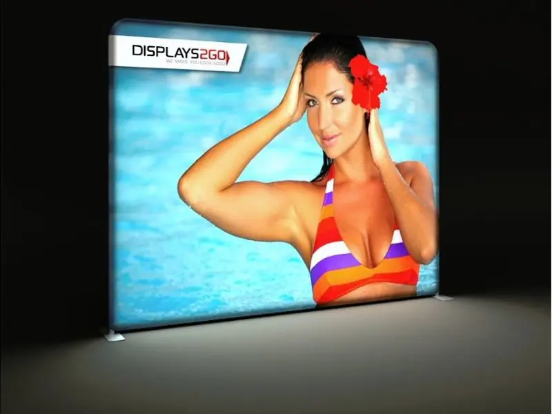 3m wide portable lightbox wall
