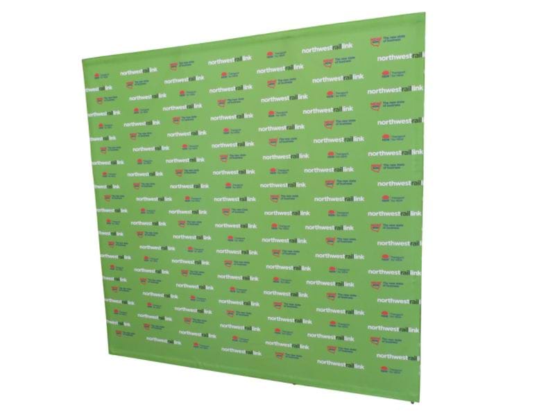 Straight pop-up stand in 2.3m width