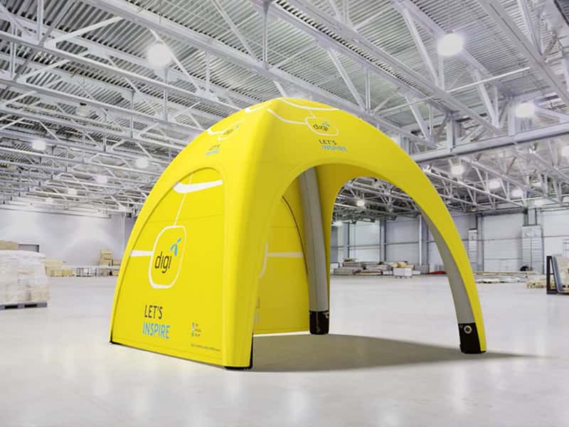 3m inflatable gazebo with 2 printed doors