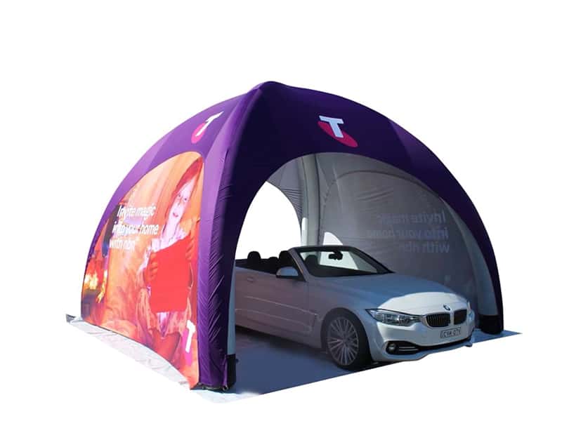 4m inflatable gazebo with 2 doors branded