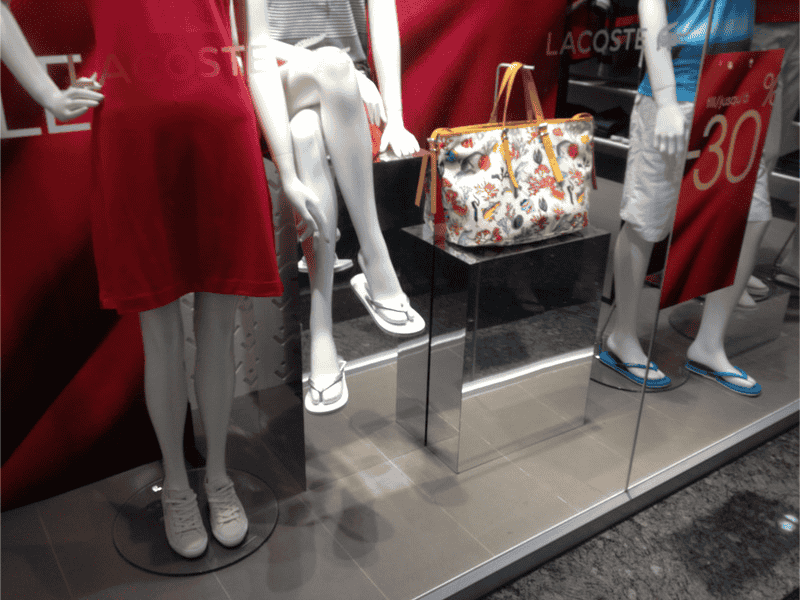 Mirror finishes can give added style to window displays