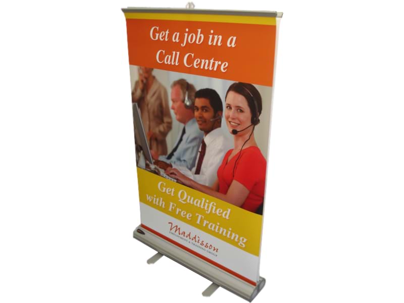 Mall height double-sided pull up banner