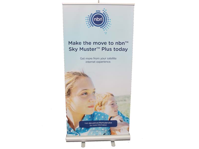 Mall height double-sided pull up banner