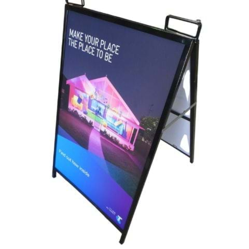 A-frame sign with corflute inserts