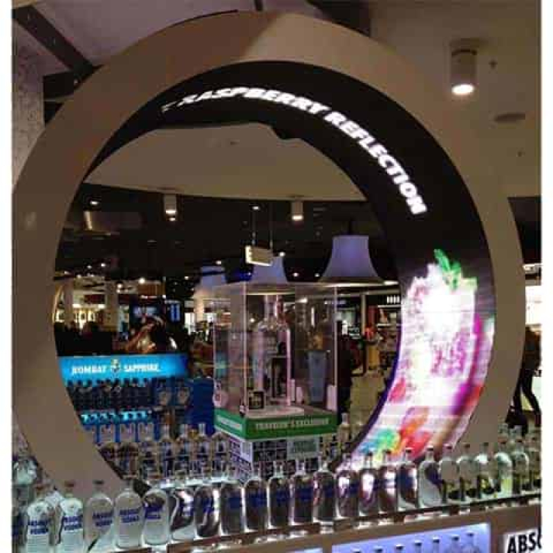 Circular screen display