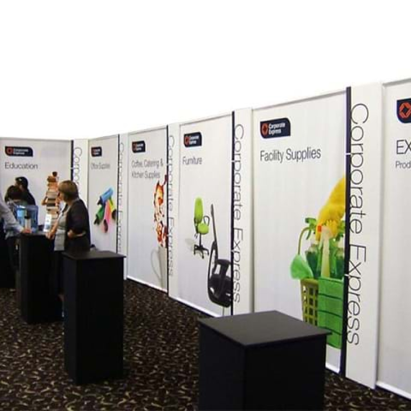 Tower and Fabric Drop Exhibition Stand