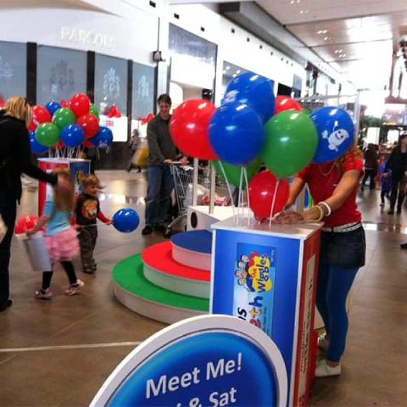 Kids interactive mall display