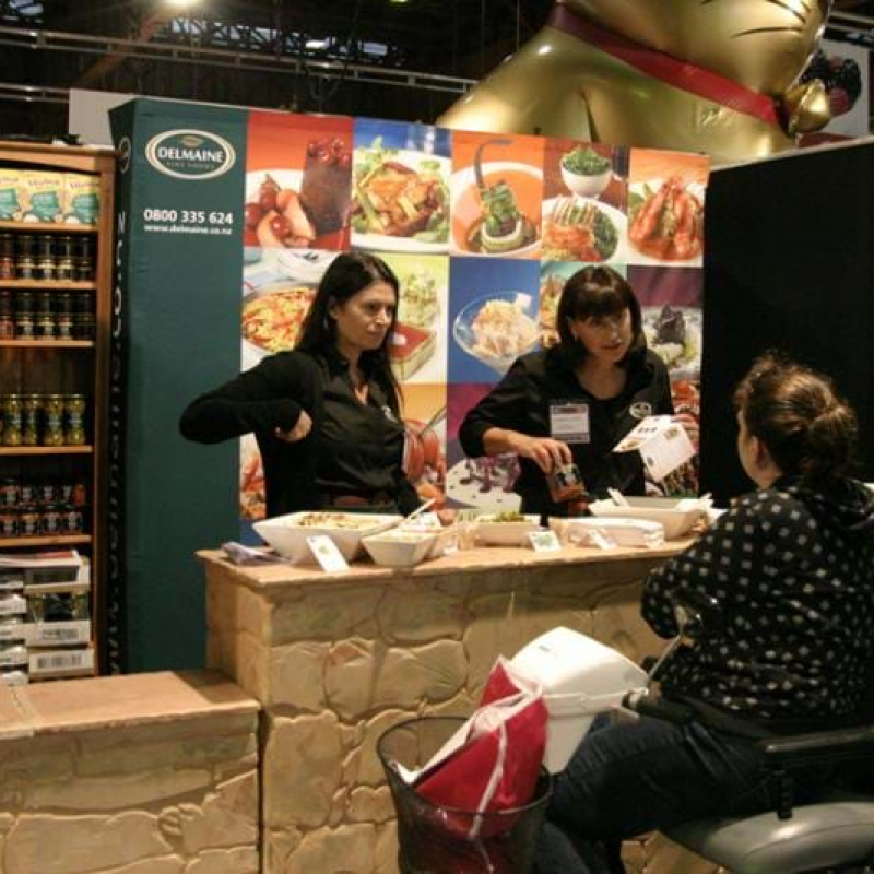Food exhibition stand
