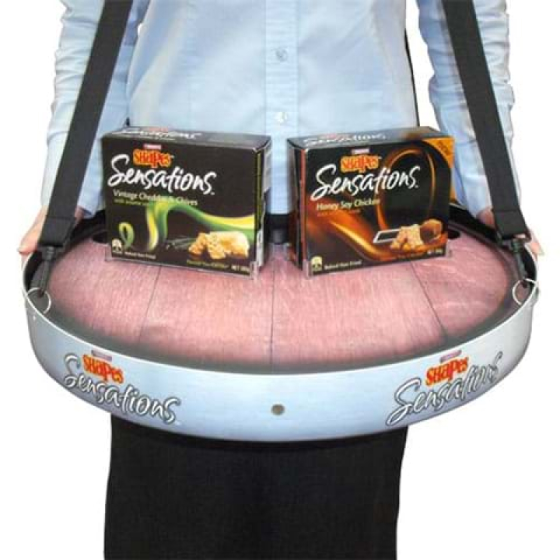Carry tray with straps